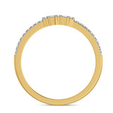 Photo of Lita 1/3 Carat T.W. Sapphire and Diamond Matching Wedding Band Set 14K Yellow Gold [BT1003YL]