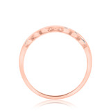 Photo of Amira 3/8 ct tw. Black Diamond (Treated) Wedding Band Set 10K Rose Gold [BT211RL]
