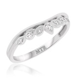 Photo of Amira 3/8 ct tw. Black Diamond (Treated) Wedding Band Set 10K White Gold [BT211WL]
