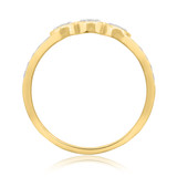 Photo of Khadija 1/2 ct tw. Diamond Wedding Band Set 10K Yellow Solid Gold [BT213YL]