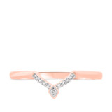 Photo of Rehana 1/4 ct tw. Black Diamond (Treated) Wedding Band Set 14K Rose Gold [BT214RL]