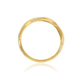 Photo of Rehana 1/4 ct tw. Black Diamond (Treated) Wedding Band Set 10K Yellow Gold [BT214YL]