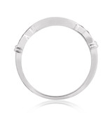 Photo of Bee 1/5 ct tw. Diamond Wedding Band Set 14K White Gold [BT221WL]