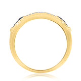 Photo of Bee 1/5 ct tw. Diamond Wedding Band Set 14K Yellow Gold [BT221YM]