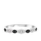 Photo of Farida 1/6 ct tw. Diamond Wedding Band Set 14K White Gold [BT222WL]