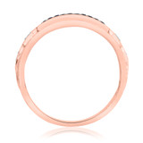 Photo of Aziza 1/5 ct tw. Sapphire Wedding Band Set 10K Rose Gold [BT223RM]
