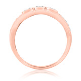 Photo of Coral 3/8 ct tw. Diamond Wedding Band Set 10K Rose Gold [BT213RM]