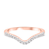 Photo of Coral 3/8 ct tw. Diamond Wedding Band Set 10K Rose Gold [BT226RL]