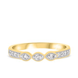 Photo of Khadija 1/4 ct tw. Diamond Ladies Band 14K Yellow Solid Gold [BT213YL]