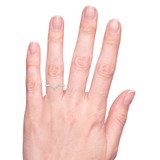 Photo of Rehana 1/20 ct tw. Black Diamond (Treated) Ladies Band 10K White Gold [BT214WL] [HT]