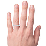 Photo of Rouge 1/2 ct tw. Diamond Wedding Band Set 14K White Gold [BT206WM] [HT]