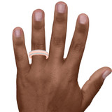 Photo of Orchid 3/4 ct tw. Diamond His and Hers Matching Wedding Band Set 14K Rose Gold [BT228RM] [HT-3]