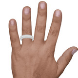 Photo of Orchid 3/4 ct tw. Diamond His and Hers Matching Wedding Band Set 10K White Gold [BT228WM] [HT-2]