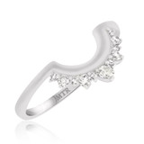 Photo of Lotus 3/4 ct tw. Diamond Wedding Band Set 10K White Gold [BT229WL]