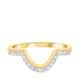 Photo of Camellia 1/2 ct tw. Diamond Wedding Band Set 14K Yellow Gold [BT230YL]