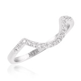 Photo of Nea 3/8 ct tw. Diamond Wedding Band Set 14K White Gold [BT231WL]