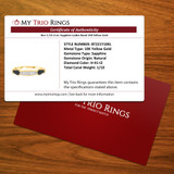 Bee 1/10 ct tw. Sapphire Ladies Band 10K Yellow Gold