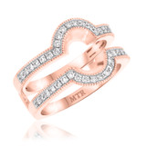Photo of Alya 3/8 ct tw. Diamond Ladies Band 10K Rose Gold [BT224RL]