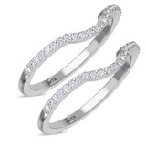 Photo of Bellerose 1/4 ct tw. Diamond Same Sex Ladies Band Set 10K White Gold [WL1001W]
