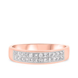 Photo of Jay 1/2 ct tw. Diamond Wedding Band Set 14K Rose Gold [BT250RL]