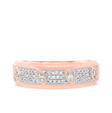 Photo of Amira 1/4 ct tw. Black Diamond (Treated) Mens Band 10K Rose Gold [BT211RM]