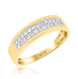 Photo of Jay 1/2 ct tw. Diamond Wedding Band Set 10K Yellow Gold [BT250YM]