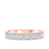 Photo of Amir 1 ct tw. Diamond Wedding Band Set 10K Rose Gold [BT251RM]