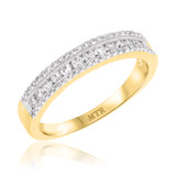 Photo of Amir 1 ct tw. Diamond Wedding Band Set 10K Yellow Gold [BT251YM]