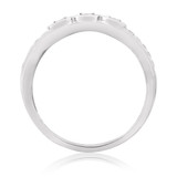 Photo of Khadija 1/4 ct tw. Diamond Mens Band 10K White Solid Gold [BT213WM]