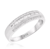 Photo of Weston 3/4 ct tw. Diamond Wedding Band Set 10K White Gold [BT253WM]