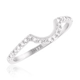 Photo of Peony 1/5 ct tw. Diamond Ladies Band 14K White Gold [BT232WL]