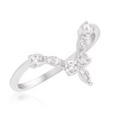 Photo of Petal 1/4 ct tw. Diamond Ladies Band 10K White Gold [BT233WL]