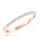 Photo of Otto 1/2 ct tw. Diamond Wedding Band Set 14K Rose Gold [BT254RL]