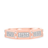 Photo of Yasmine 1/4 ct tw. Diamond Mens Band 10K Rose Gold [BT217RM]