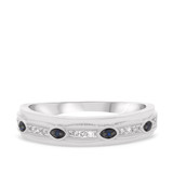 Photo of Farida 1/10 ct tw. Diamond Mens Band 10K White Gold [BT222WM]