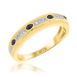 Photo of Farida 1/10 ct tw. Diamond Mens Band 10K Yellow Gold [BT222YM]