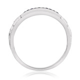 Photo of Aziza 1/20 ct tw. Sapphire Mens Band 14K White Gold [BT223WM]