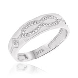 Photo of Luca 1/8 ct tw. Diamond Mens Band 10K White Gold [BT247WM]