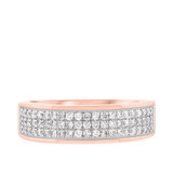 Photo of River 5/8 ct tw. Diamond Mens Band 10K Rose Gold [BT248RM]