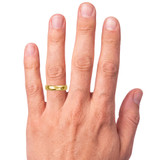 Photo of Chara Wedding Band Set 14K Yellow Gold [BT305YM] [HT-2]