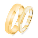Photo of Chara Wedding Band Set 14K Yellow Gold [WB325Y]