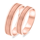 Photo of Kensington Wedding Band Set 10K Rose Gold [WB328R]