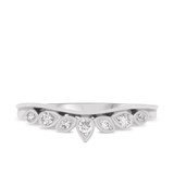 Photo of Amira 1/4 ct tw. Black Diamond (Treated) Same Sex Ladies Band Set 10K White Gold [BT211WL]