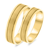 Photo of Kensington Wedding Band Set 10K Yellow Gold [WB328Y]