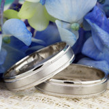 Photo of Clinton Wedding Band Set 10K Rose Gold [WB329R]