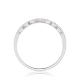 Photo of Amira 2/3 Carat T.W. Black Diamond (Treated) Oval Solitaire Bridal Set 10K White Gold [BT211WL]