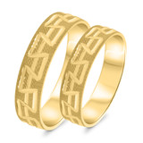 Photo of Annelle Wedding Band Set 10K Yellow Gold [WB330Y]