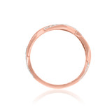 Photo of Rehana 1/10 ct tw. Black Diamond (Treated) Same Sex Ladies Band Set 14K Rose Gold [BT214RL]