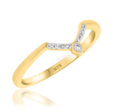Photo of Rehana 1/10 ct tw. Black Diamond (Treated) Same Sex Ladies Band Set 14K Yellow Gold [BT214YL]