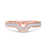 Photo of Salima 1/2 ct tw. Diamond Same Sex Ladies Band Set 14K Rose Solid Gold [BT215RL]